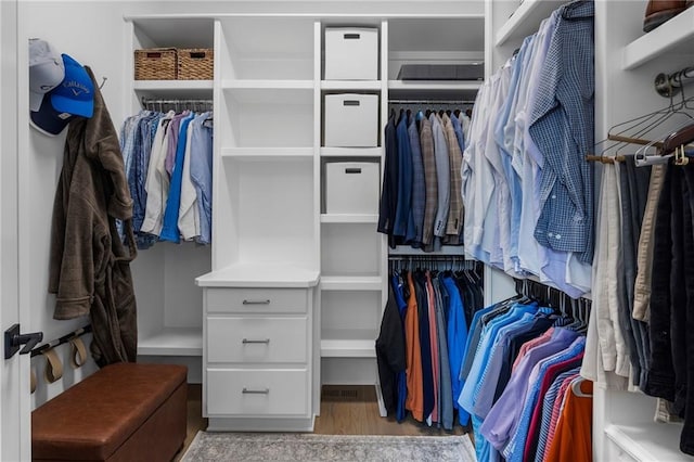 120 Nezhat Pl, Atlanta, GA 30350 - walk in closet with wood finished floors