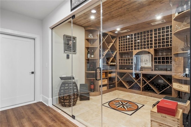 120 Nezhat Pl, Atlanta, GA 30350 - wine area featuring recessed lighting and wood ceiling