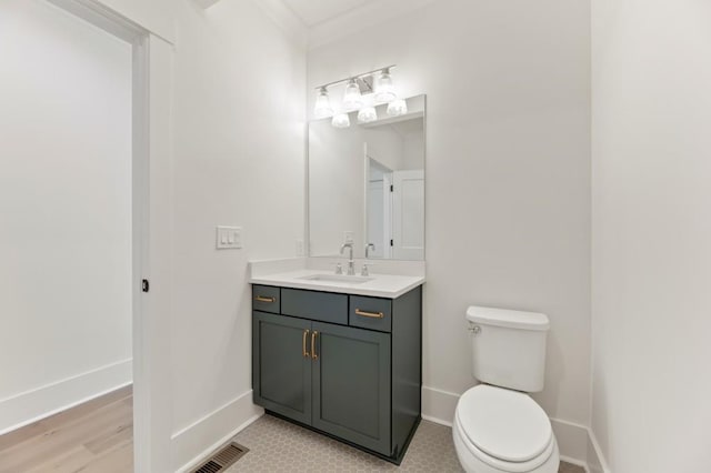 2410 Glade Overlook, Cumming, GA 30041 - bathroom featuring vanity and ornamental molding