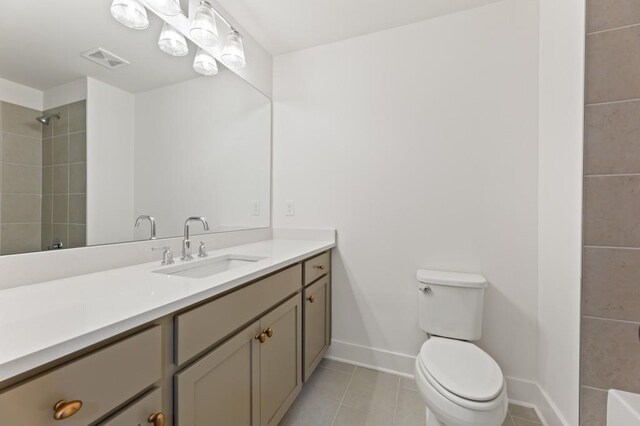 2410 Glade Overlook, Cumming, GA 30041 - full bathroom featuring vanity, a shower, and tile patterned flooring