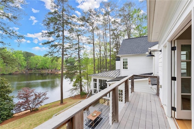 1141 Ragley Hall Rd NE, Brookhaven, GA 30319 - wooden deck with a water view