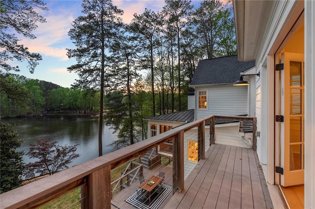 1141 Ragley Hall Rd NE, Brookhaven, GA 30319 - deck featuring a water view
