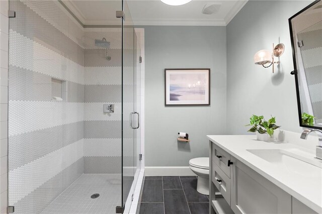 1141 Ragley Hall Rd NE, Brookhaven, GA 30319 - bedroom with crown molding, wood finished floors, recessed lighting, baseboards, and a ceiling fan
