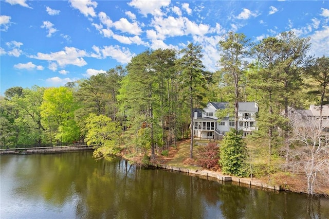 1141 Ragley Hall Rd NE, Brookhaven, GA 30319 - exterior space featuring a water view and a wooded view