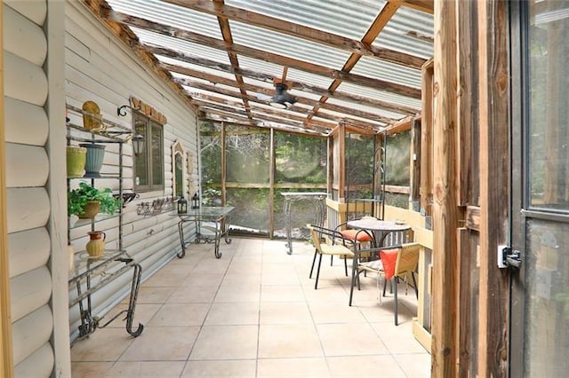view of sunroom / solarium