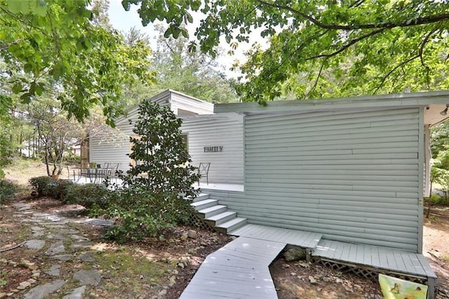 view of side of property