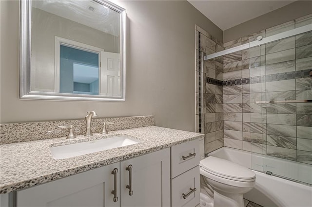 10865 Glenhurst Pass, Duluth, GA 30097 - bathroom with vanity and shower / bath combination with glass door