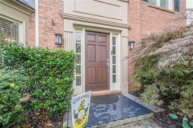 10865 Glenhurst Pass, Duluth, GA 30097 - doorway to property featuring brick siding