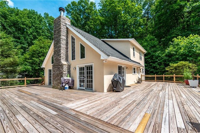 21 Basin Ct, Jasper, GA 30143 - view of pool featuring a wooden deck and view of scattered trees