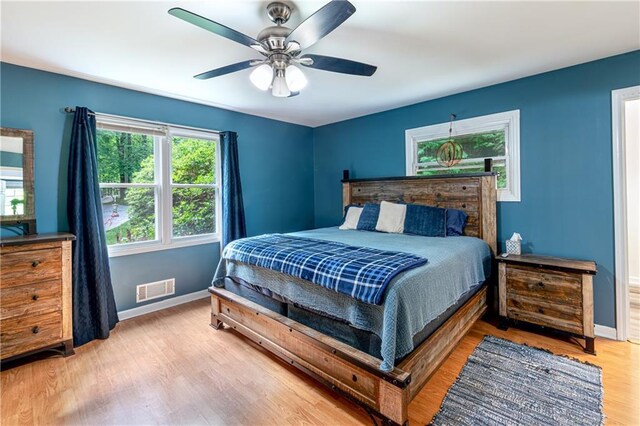 21 Basin Ct, Jasper, GA 30143 - bedroom with wood finished floors, a spacious closet, ceiling fan, and a closet