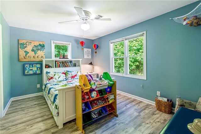 21 Basin Ct, Jasper, GA 30143 - bedroom featuring wood finished floors and a ceiling fan
