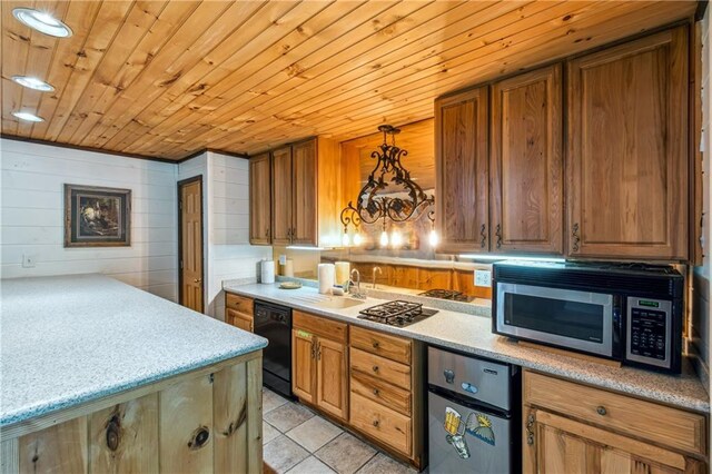 21 Basin Ct, Jasper, GA 30143 - bathroom featuring a shower stall, vanity, and wooden walls