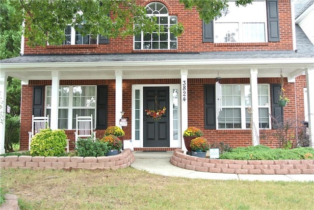 3824 Smith Creek Ct, Buford, GA 30519 - entrance to property with brick siding and covered porch