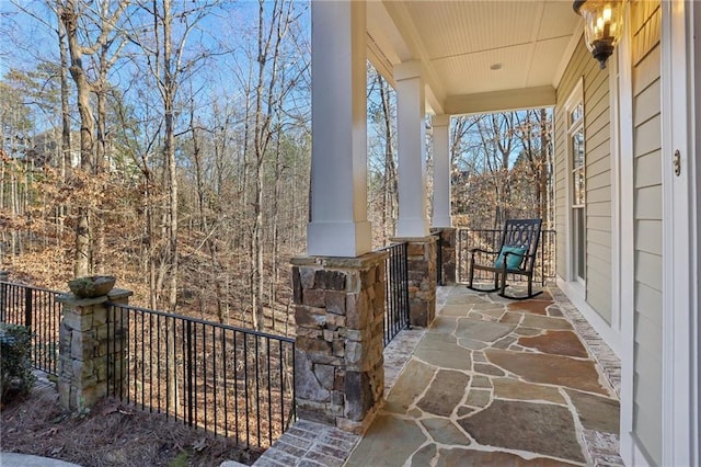 view of patio / terrace featuring a porch