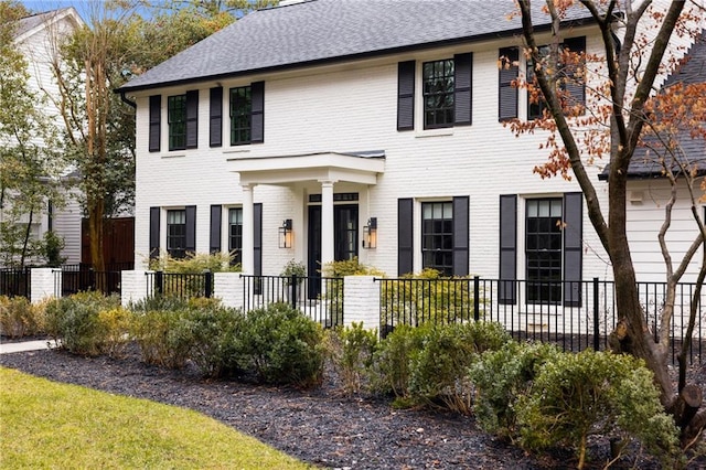 view of colonial home