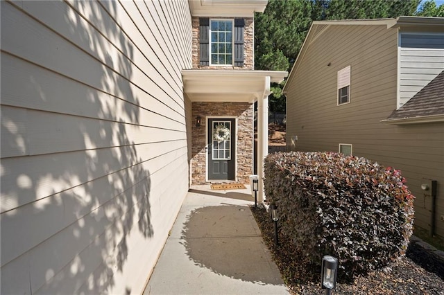 2040 Harvest Ridge Cir, Buford, GA 30519 - property entrance with stone siding