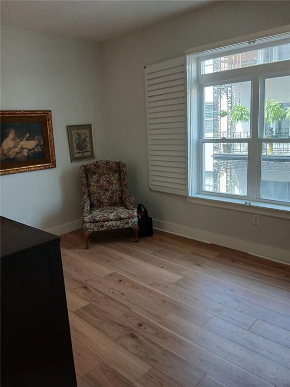 3655 Peachtree Rd Unit 203, Atlanta, GA 30319 - sitting room with wood finished floors