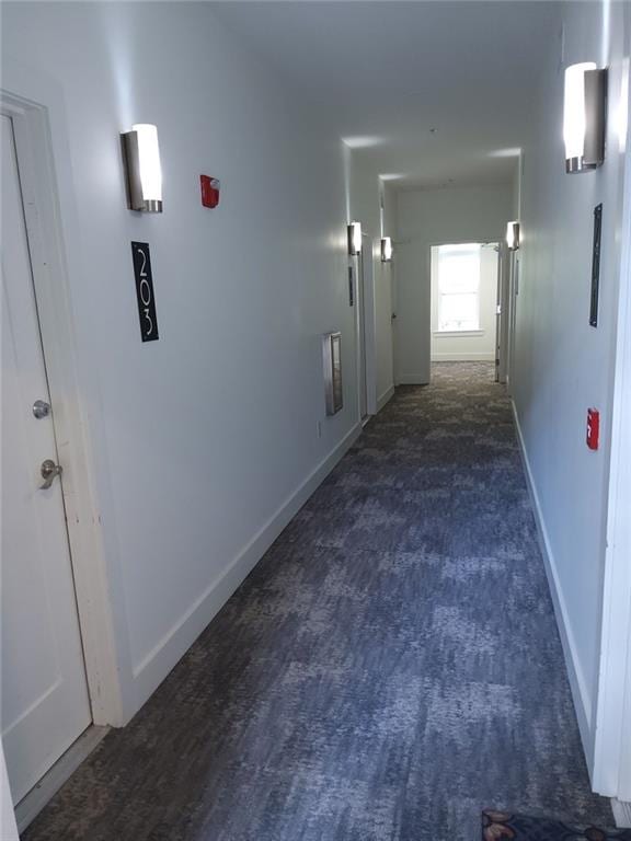 3655 Peachtree Rd Unit 203, Atlanta, GA 30319 - corridor with baseboards and carpet floors