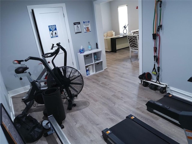 3655 Peachtree Rd Unit 203, Atlanta, GA 30319 - exercise area featuring wood finished floors