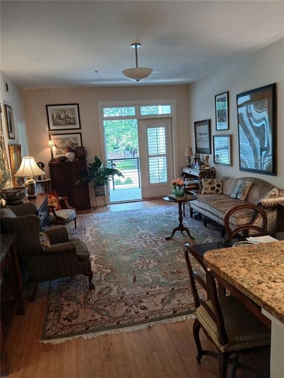 3655 Peachtree Rd Unit 203, Atlanta, GA 30319 - living area with hardwood / wood-style floors