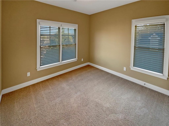 spare room featuring carpet floors