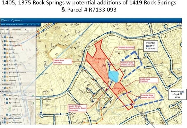 1405 Rock Springs Rd, Buford GA, 30519 land for sale