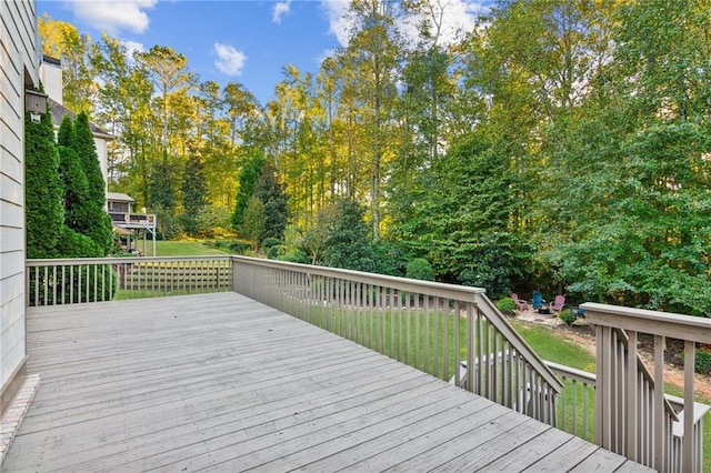 view of wooden terrace