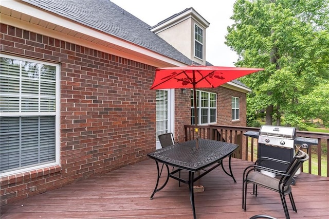 656 Deerwood Way, Evans, GA 30809 - wooden terrace featuring outdoor dining space