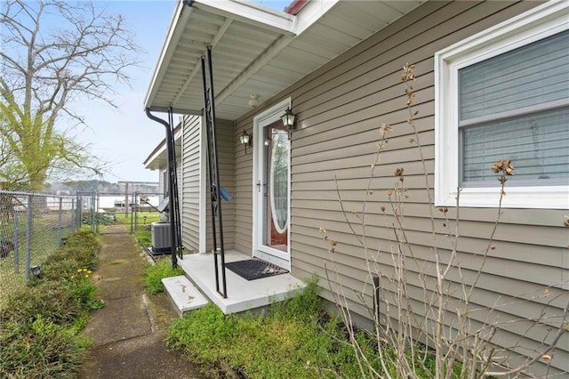 view of home's exterior featuring central AC unit