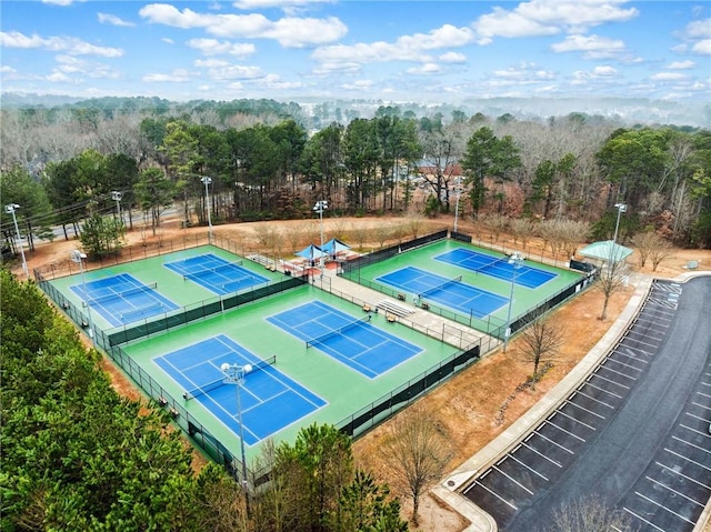 view of tennis court