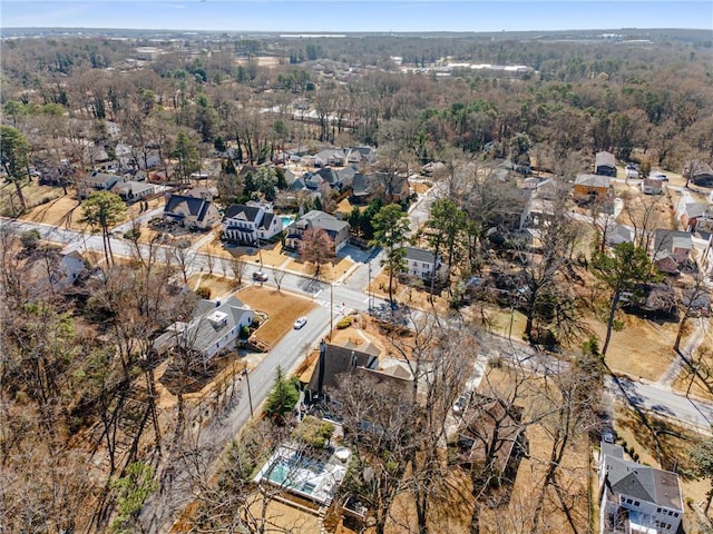 bird's eye view with a residential view
