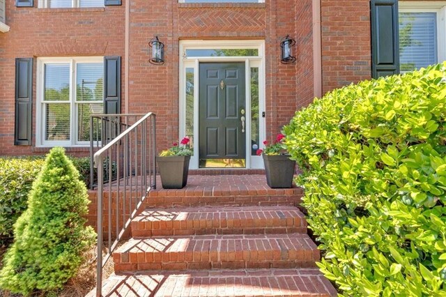 3921 Upland Way, Marietta, GA 30066 - doorway to property with brick siding
