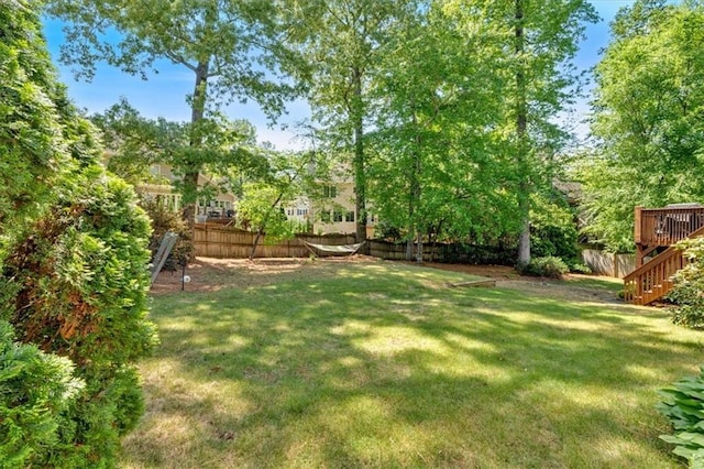 3921 Upland Way, Marietta, GA 30066 - view of yard with fence and stairway