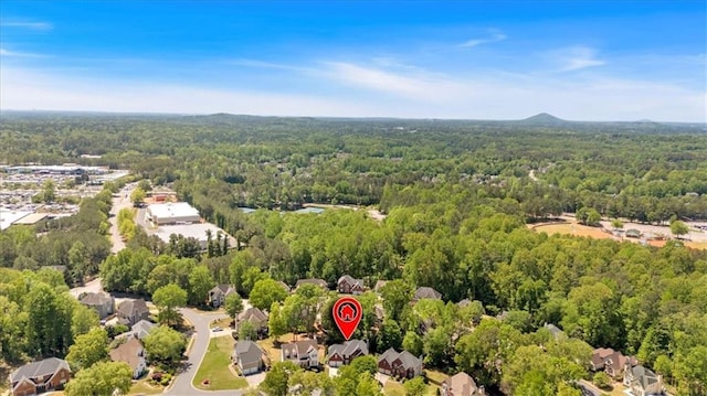 3921 Upland Way, Marietta, GA 30066 - drone / aerial view with a forest view and a residential view