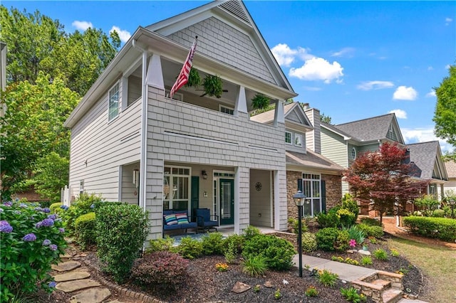859 Scales Rd, Suwanee, GA 30024 - townhome / multi-family property with a porch and a balcony