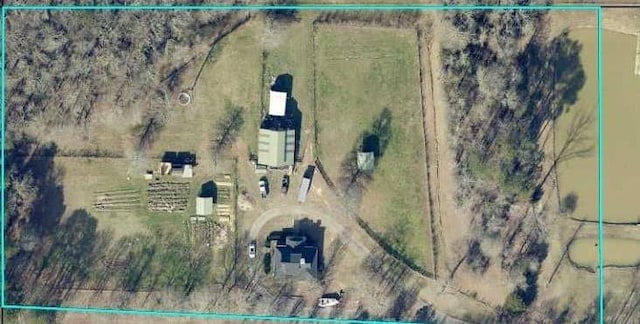 view of rural area featuring property parcel outlined