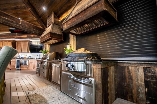 202 Hickory Chase, Carrollton, GA 30117 - view of patio with exterior kitchen, wine cooler, and a sink