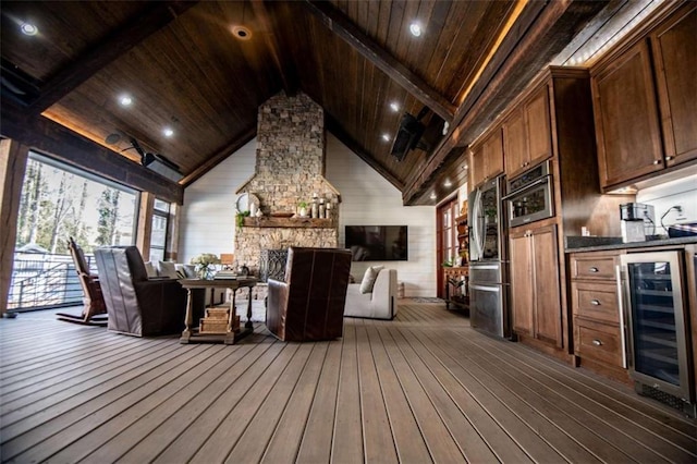 202 Hickory Chase, Carrollton, GA 30117 - interior space with wine cooler and area for grilling