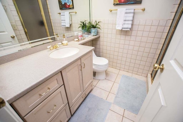 202 Hickory Chase, Carrollton, GA 30117 - full bath with tile patterned floors, toilet, vanity, and tile walls