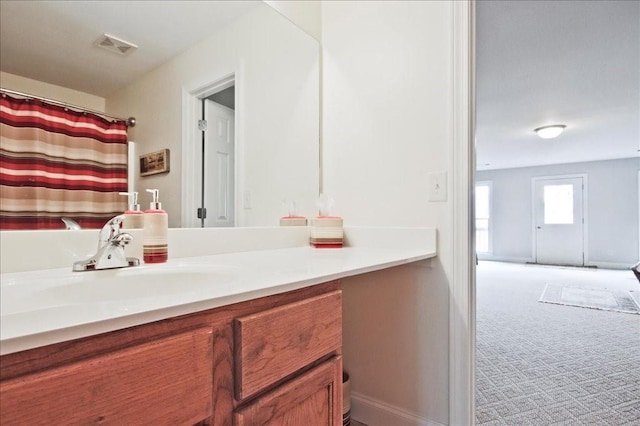 bathroom featuring vanity