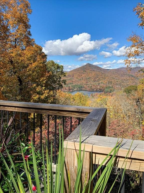 property view of mountains featuring a water view