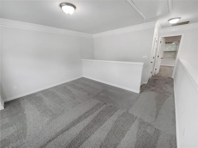 2231 Mill Garden Pl, Buford, GA 30519 - carpeted spare room featuring attic access and crown molding