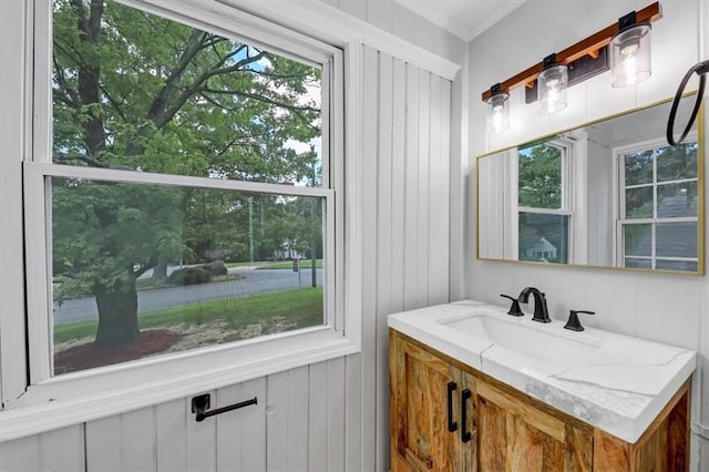 bathroom with vanity