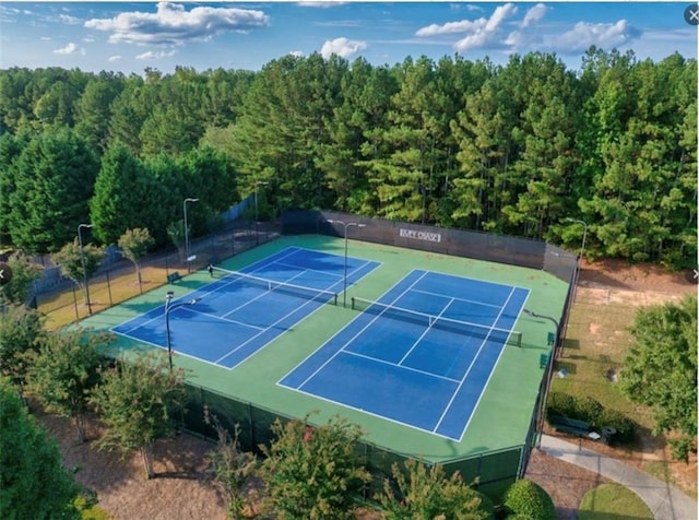 view of sport court