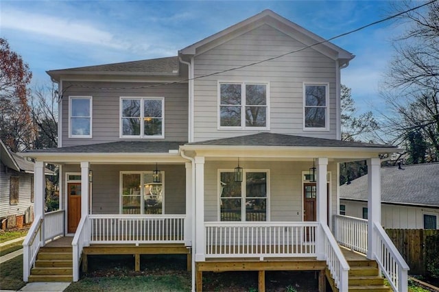 1240 Oakland Ter SW Unit B, Atlanta, GA 30310 - view of front of house featuring a porch and roof with shingles