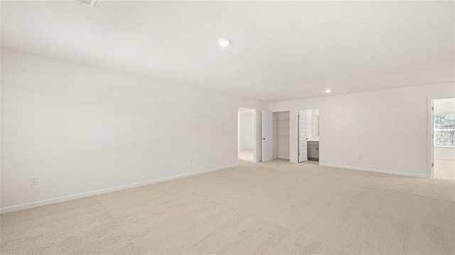 1141 Kingston Ave, Buckhead, GA 30625 - spare room with light colored carpet, baseboards, and recessed lighting
