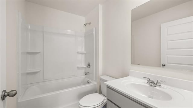 1141 Kingston Ave, Buckhead, GA 30625 - bathroom featuring vanity, toilet, and shower / bathtub combination