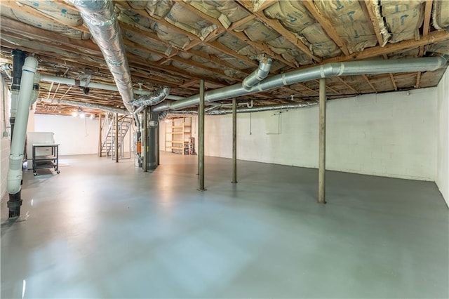 3620 W Lawrenceville St, Duluth, GA 30096 - unfinished basement with gas water heater