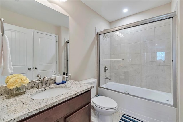 4708 Tiger Blvd, Duluth, GA 30096 - bathroom featuring toilet, vanity, and enclosed tub / shower combo