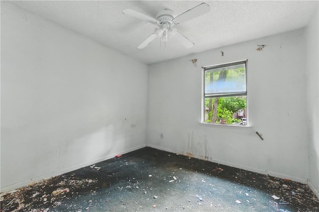 1352 Overlook Cv SE, Smyrna, GA 30080 - spare room featuring ceiling fan and a textured ceiling